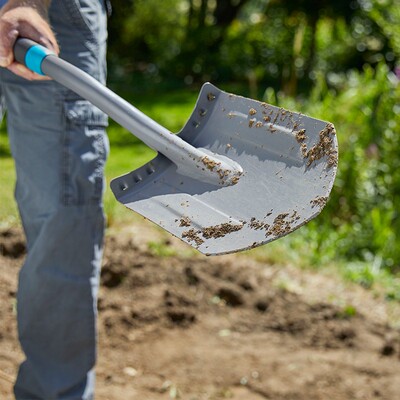 德国进口嘉d丁拿GARDENA 户外挖土植树工具 加厚不锈钢园艺大铲子