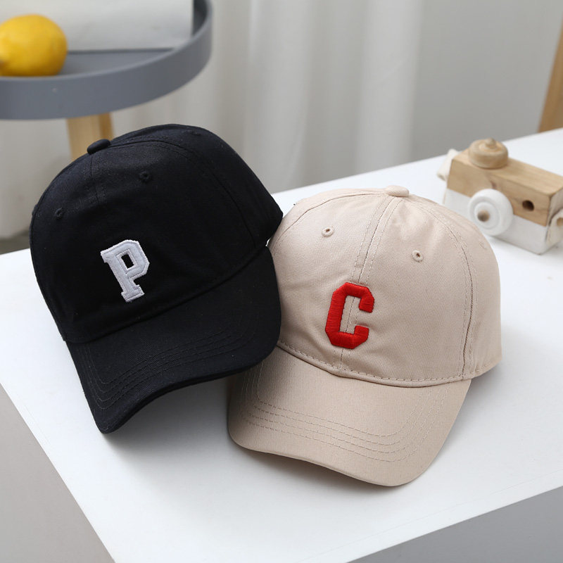 CP组合~韩版ins春秋儿童简约百搭鸭舌帽男女童宝宝字母贴标棒球帽,童装/婴儿装/亲子装,帽子,淘宝优惠券,粉丝福利购,淘宝优惠卷