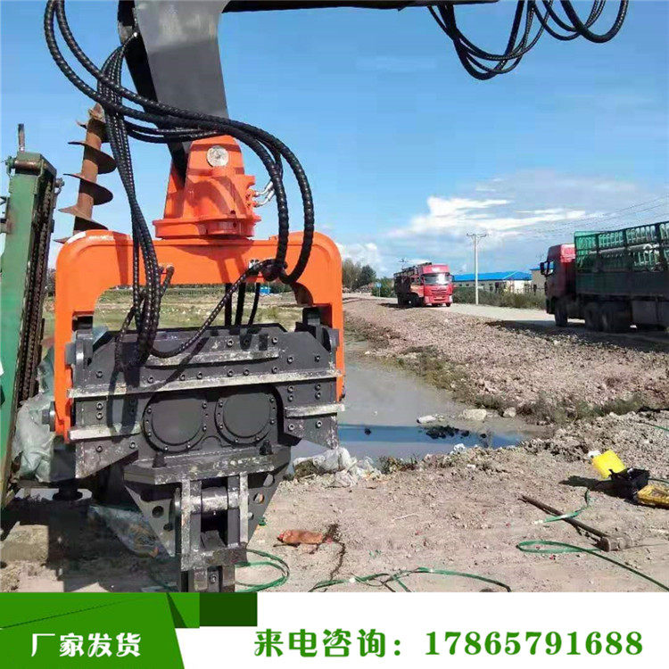 太阳能光伏打桩机螺旋钻机