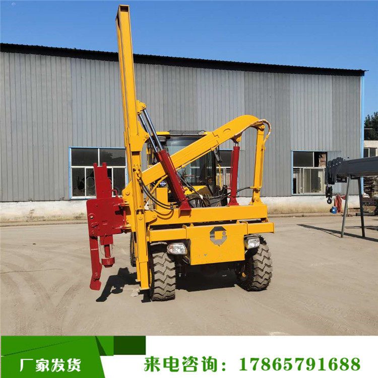 自行折叠式液压打桩机 供应全新4102动力防护栏压桩机钻桩设备