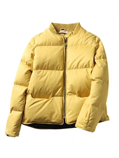 秋冬白鹅绒加厚保暖无异味立领棒球棉服外套羽绒服冬女短款 面包服