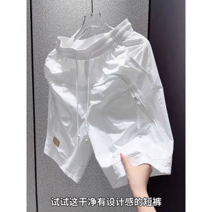 男士 2025新款 薄款 夏季 休闲宽松外穿透气五分裤 短裤 速干裤 工装