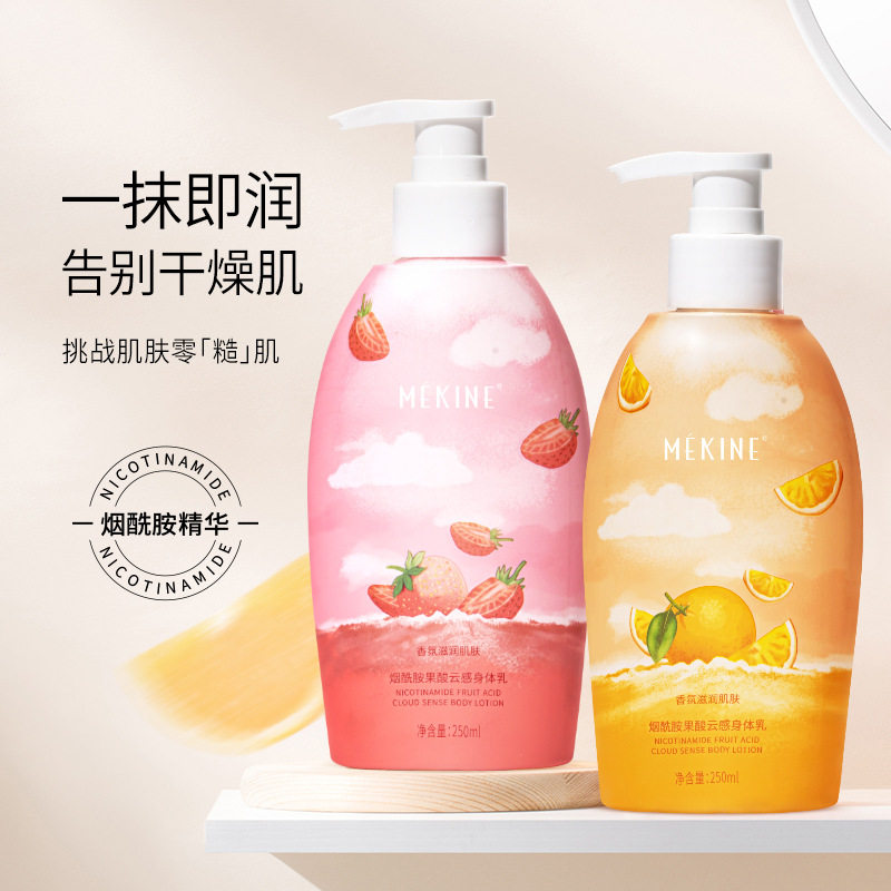 果酸身体乳液烟酰胺补水保湿全身滋润男女通用持久留香鸡皮肤粗糙