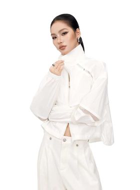 拓谷潮牌新款冰感防晒服女夏季设计感透气短款外套薄款上衣C60460