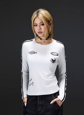 拓谷潮牌莫代尔打底衫修身高弹力2025秋季新款紧身长袖上衣Q52633