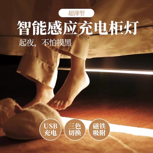 磁吸人体感应衣柜灯充电款入户门