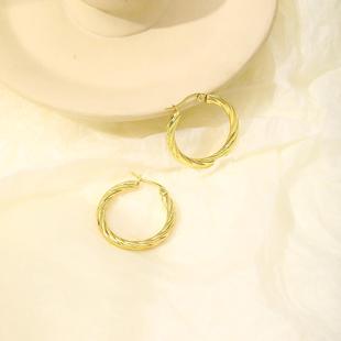 欧美时尚个性不锈钢耳钉高级轻奢感方形几何耳环女气质小众耳饰