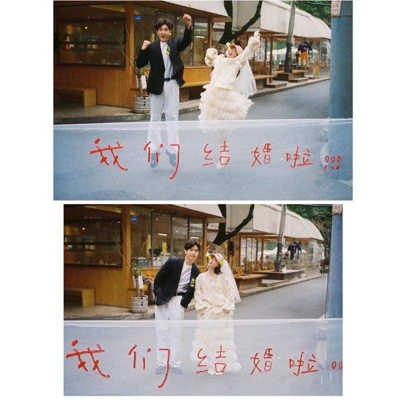 红毛线粘字头纱结婚领证拍照道具创意婚纱照外景海景旅拍红字白纱,节庆用品/礼品,陪嫁用品套装,淘宝优惠券,粉丝福利购,淘宝优惠卷