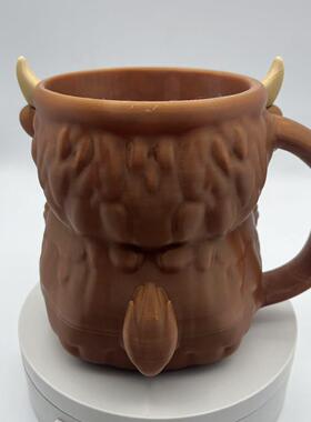 HighlandCowIcePintHolder高地奶牛宠物冰品脱架冰淇淋品脱架