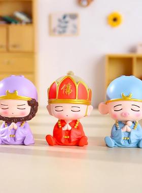 国潮Q版可爱萌宠西游记周边卡通树脂公仔办公桌面装饰小摆件礼物