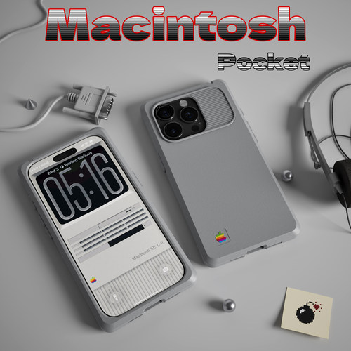 GENTLE BOMB Macintosh Ⅱ 苹果手机壳 麦金塔手机壳 iPhone手机壳 简约高端创意复古超薄口袋高颜值便携式