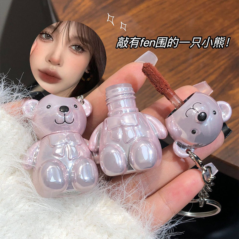 李佳琪推荐 小熊墩墩丝绒唇泥 哑光丝绒秋冬可爱口红女唇釉