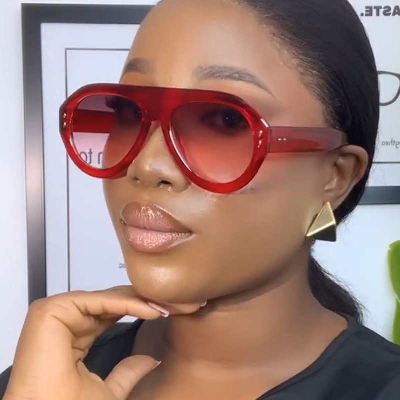 法国george melis大框蛤蟆镜太阳眼镜前卫复古ins街拍走秀太阳镜