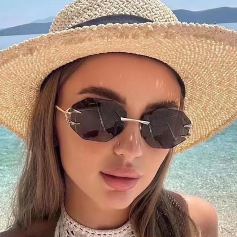 法国george melis个性嘻哈八边形切边眼镜时尚恶魔爪镜框墨镜