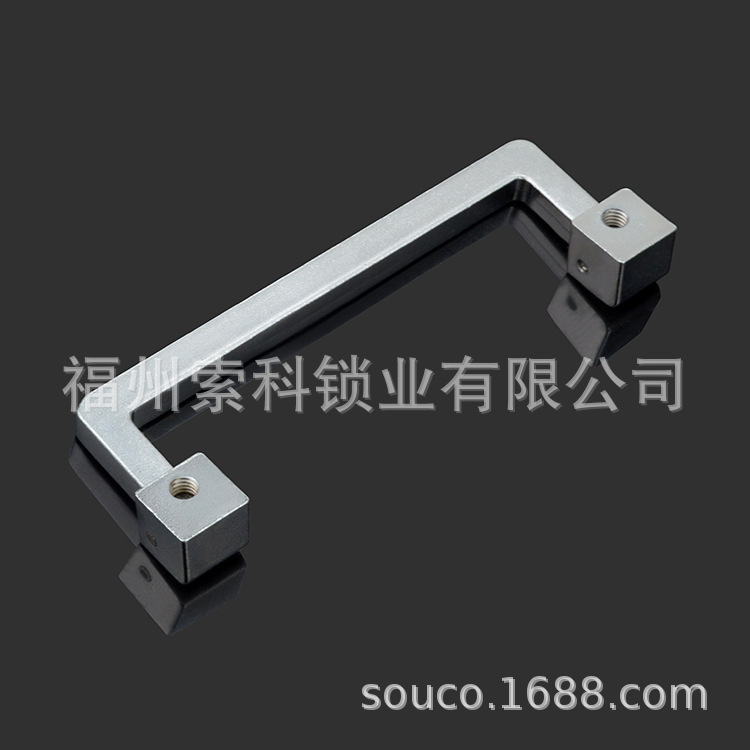 折叠拉手 工业机箱机柜门设备门把手 锌合金拉手 孔距110mm pl039