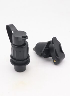 欧规3针12V拖车连接器房车信号灯线束插头3芯拖拉机连接插座套装