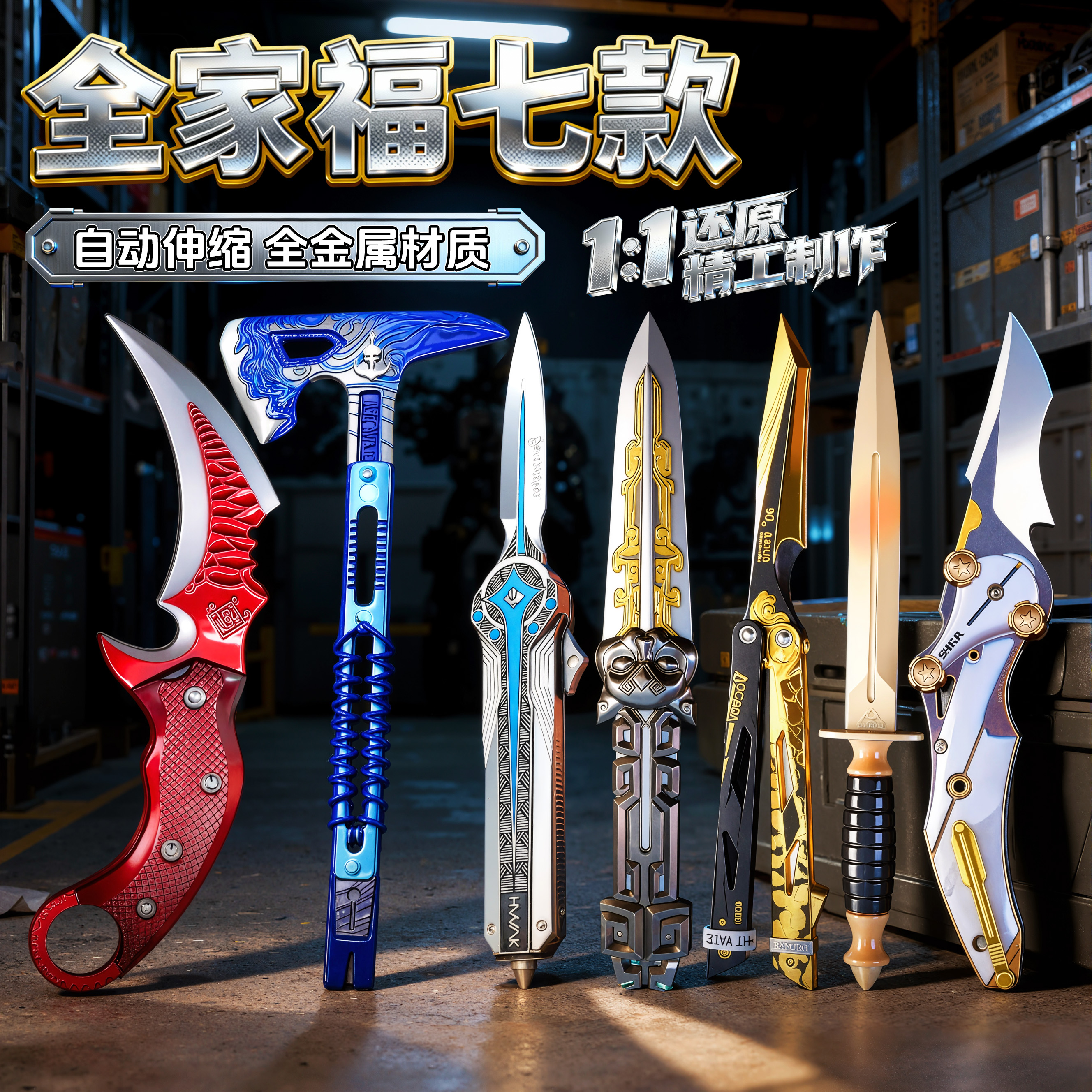 三角洲行动周边北极星弹簧折叠刀