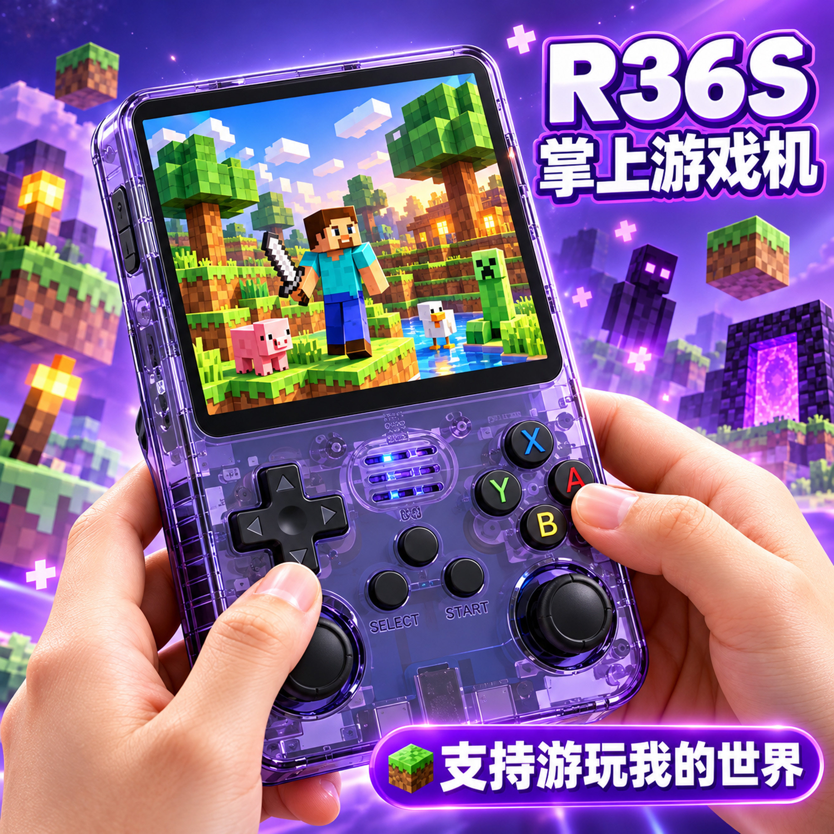 正版新款r36s开源掌上游戏机 复古街机游戏怀旧gba便携宝可梦掌机