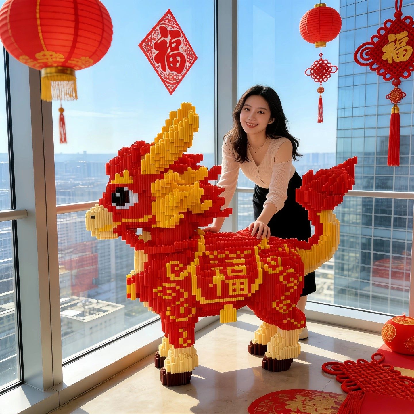 马年拼装积木2026新款儿童益智大型玩具拼图成人版新年吉祥物摆件,玩具/童车/益智/积木/模型,普通塑料积木,淘宝优惠券,粉丝福利购,淘宝优惠卷