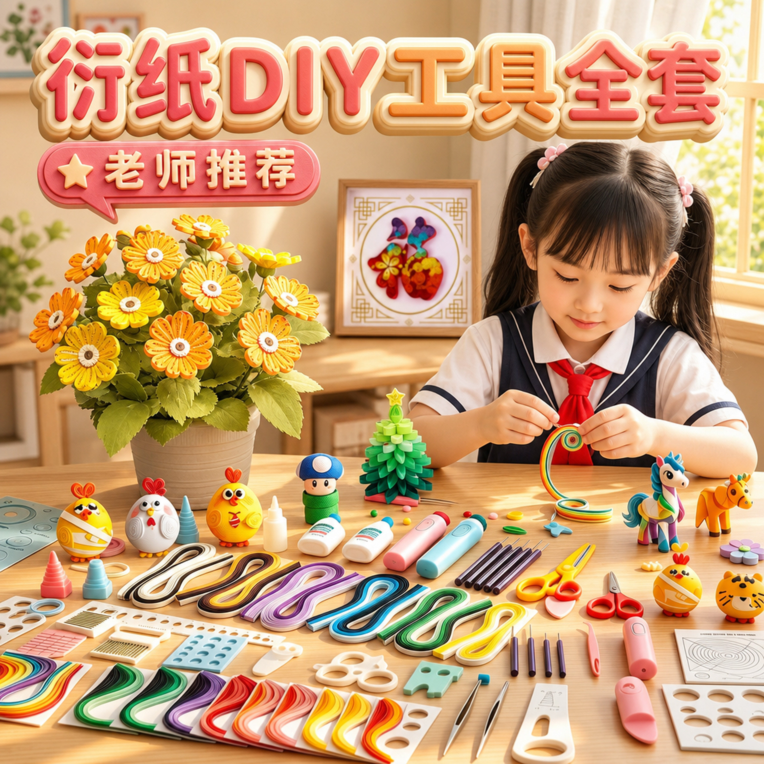 衍纸DIY材料包工具套装初学者图片
