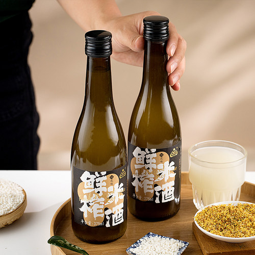 湖北生龙鲜榨米酒糯米桂花375ml