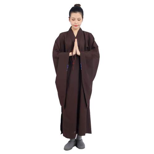 新式海青居士服禅修服男女法会拜礼朝山僧衣僧服和尚出家师父加肥