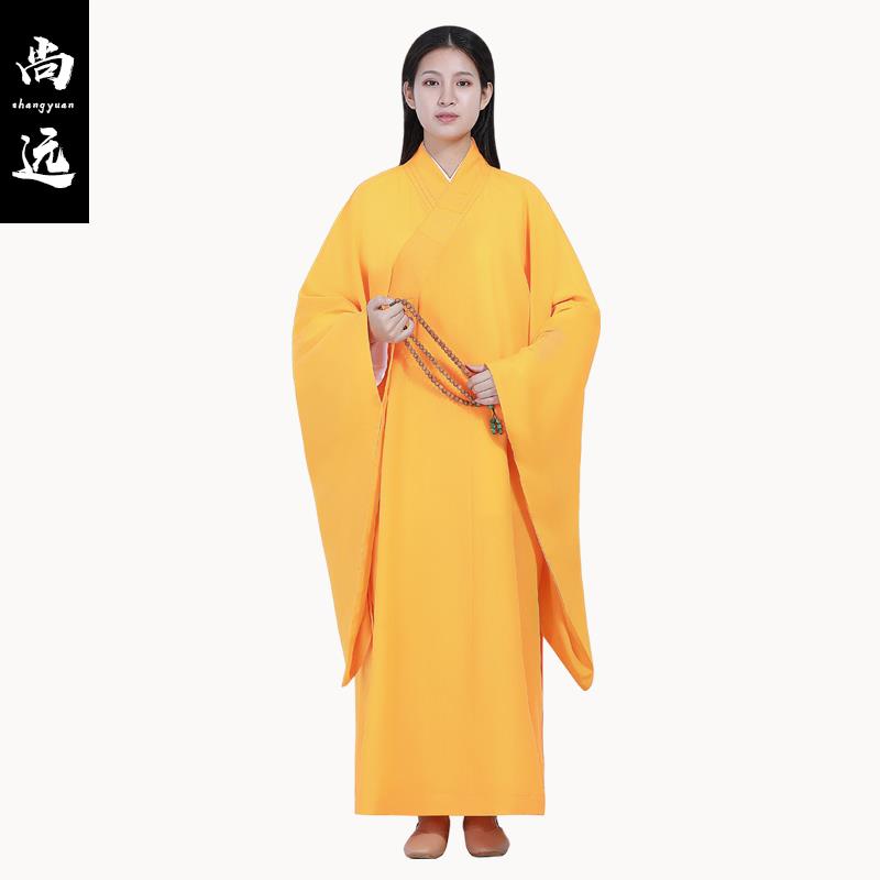 新式尚远僧服海青居士服夏款台湾麻纱广袖海清男女薄款五戒缦衣