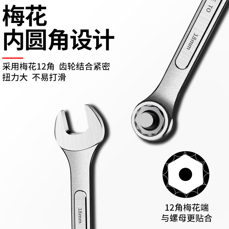 梅花开口两用扳手套装8/32mm呆扳手双头加长梅花扳手汽修工具组合,童装/婴儿装/亲子装,儿童装饰手表,淘宝优惠券,粉丝福利购,淘宝优惠卷