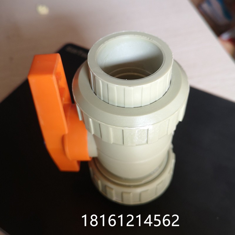 PPR全塑双活接球阀 灰色活接阀门热熔水管配件大全75 63 50 dn25图片