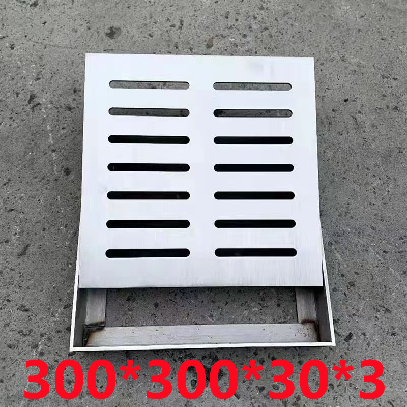 200/300/40l0/500不锈钢井盖雨水篦子排水沟盖板隐形方形防滑地漏