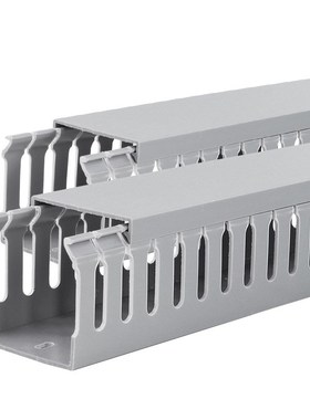 线槽pvc工业灰色方形塑料行线槽粗齿细齿阻燃绝缘配电柜理走线槽