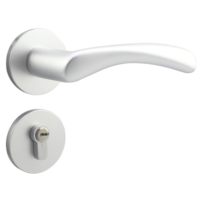 白色太空铝静音反提锁体