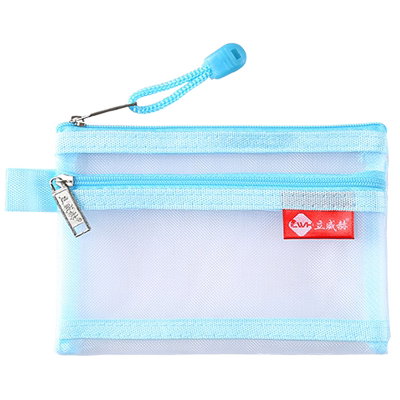 智购尼龙双层文件袋迷你携带方便