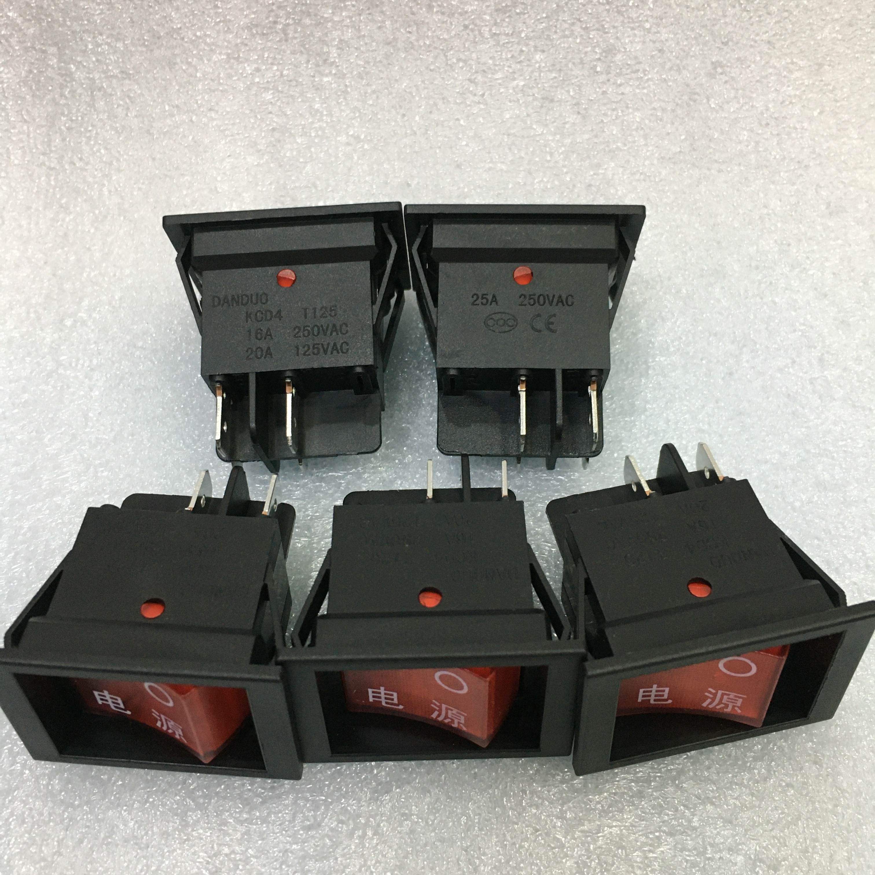 包邮 电暖炉电烤炉烤火炉麻将桌开关电暖器取暖器电源开关4脚带灯