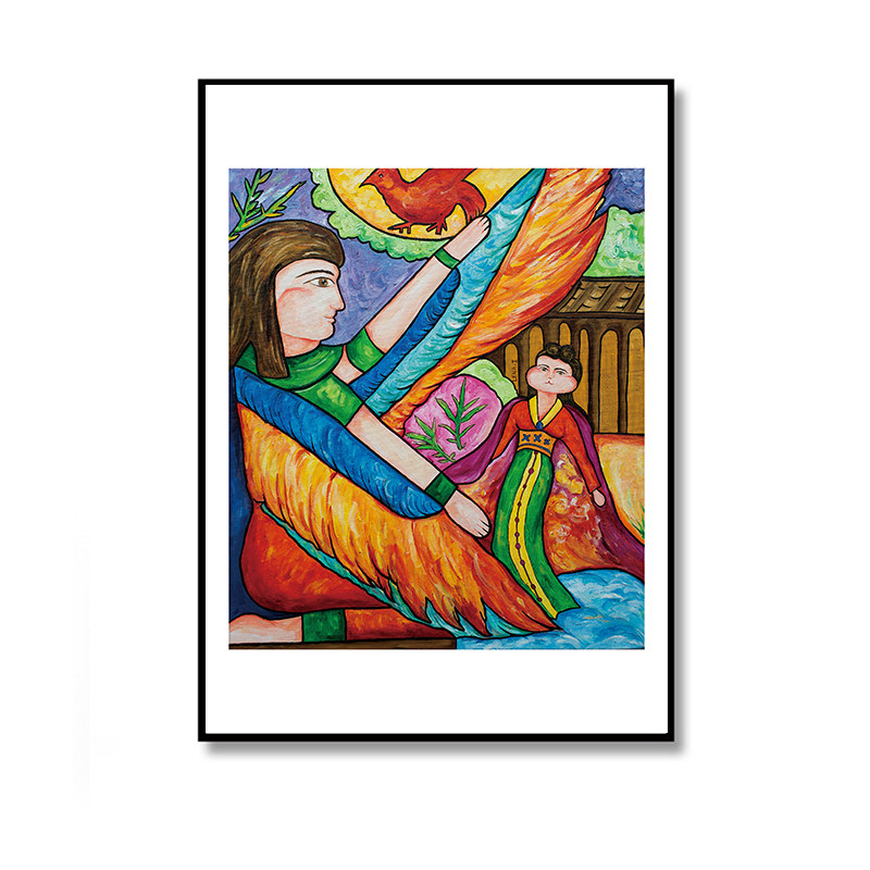 艺厘米 罗晶晶 丝绸之路插画装饰画书房客厅卧室餐厅沙发墙画挂画