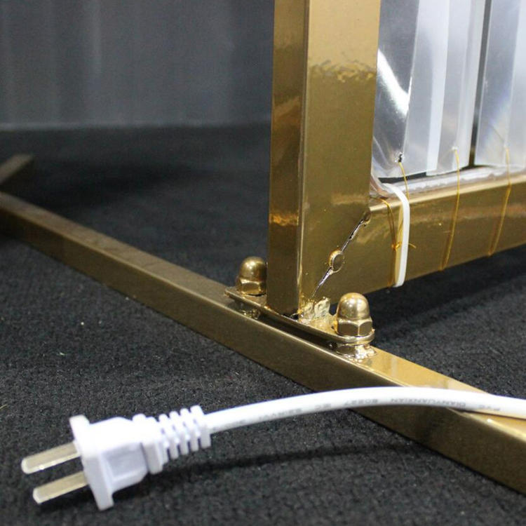 新款婚庆道具 水晶七连框 铁艺发光摆件 婚礼堂装饰舞台装饰路i.