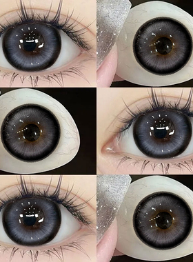 天生网感美瞳半年抛灰色混血大小直径扩瞳显色隐形近视眼镜正装TN