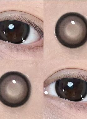 松露奶酪美瞳日抛30片大小直径黑色隐形眼镜正品官网10片装女ejm