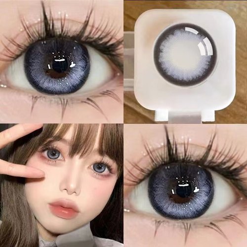 kumiluo新款美瞳蓝色混血大直径COS官网正品近视隐形眼镜AXO