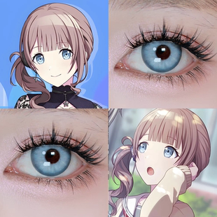 望月穗波cos美瞳pjsk世界计划雪狐秘境盐渍蓝寂静夜晚显色日抛Ja