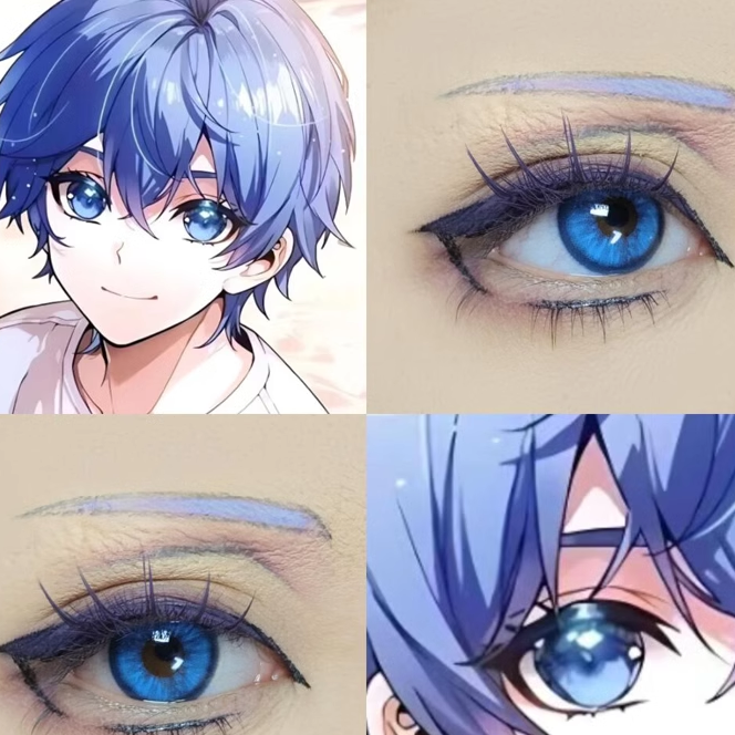 霍雨浩cos美瞳半年抛蓝色斗罗大陆显元气蓝星界锻造者寒炎之泪dn