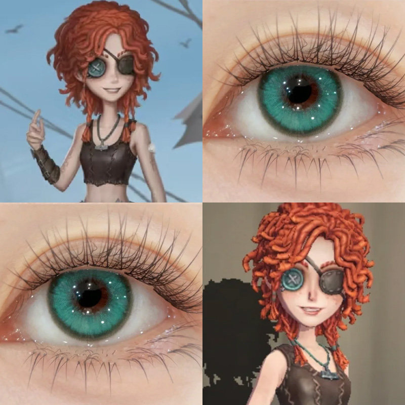 第五人格弓箭手COS美瞳伯伦希尔青梅草系绿春风香草绿天水碧婷Ja