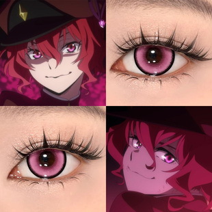 大仓烨子cos美瞳文豪野犬超能粉极光紫染色体粉色星云亚里亚婷Ja