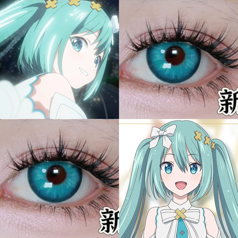 初音未来cos美瞳pjsk世界计划剧场版新版青龙奈良晚音显色日抛Ja