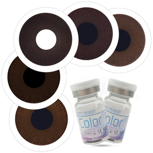 美容片虹膜异色切除遮光缺损受伤盲人韩国进口德琳凯隐形眼镜tu