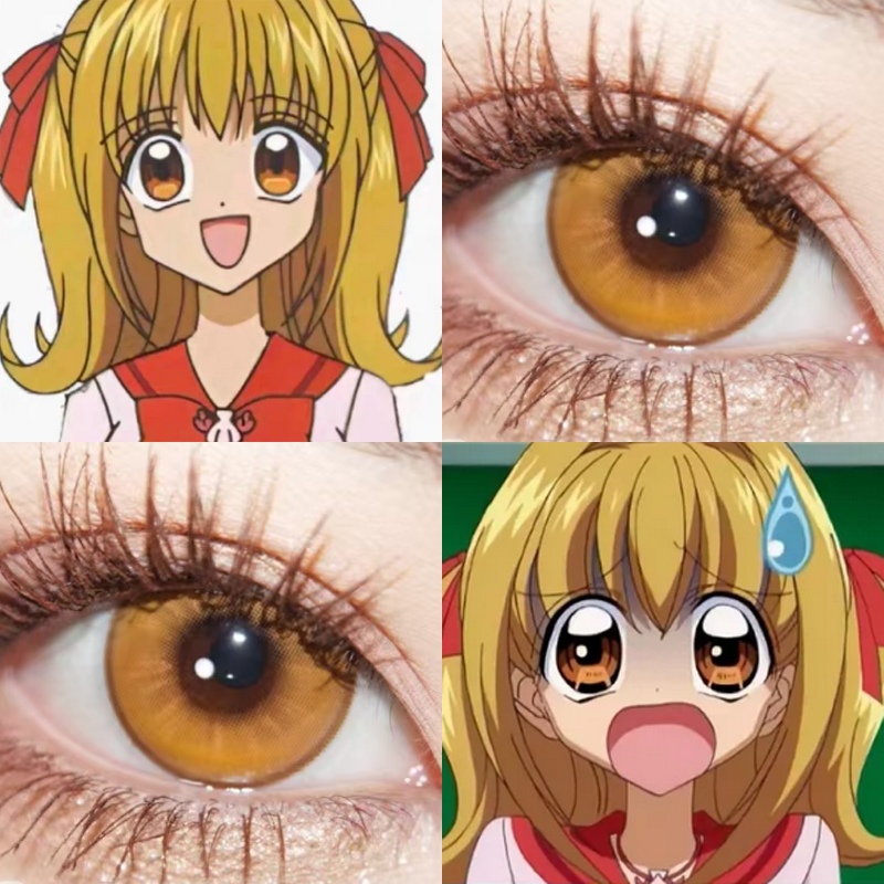 织本星罗cos美瞳半年抛人鱼的旋律奢靡金蜜柑橘暖棕暮色漫展JA