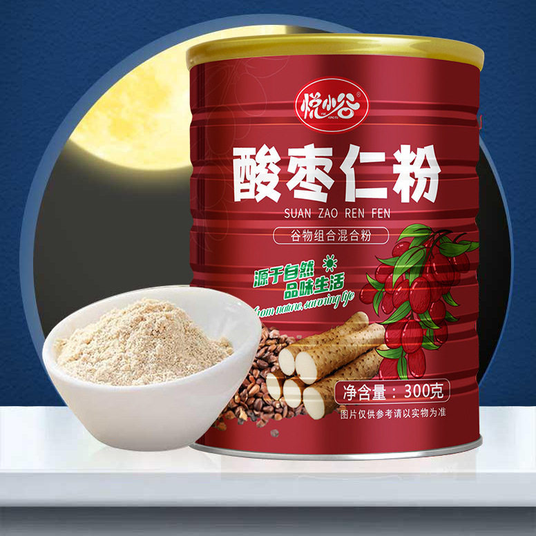 酸枣仁粉300克罐装谷物代餐粉山药粉早餐甄选原材料正品官方EWAMU,传统滋补营养品,酸枣仁,淘宝优惠券,粉丝福利购,淘宝优惠卷