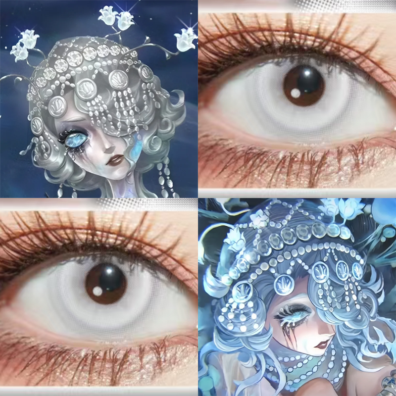 女王蜂限定金COS美瞳日抛