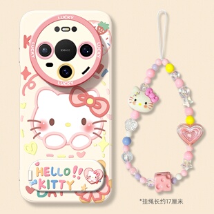 适用于新款华为mate80promax手机壳全包防摔MATE80可爱卡通凯蒂猫80PRO软硅胶80RS非凡大师huawei保护套kitty