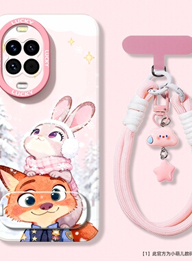 新款适用于华为nova14pro手机壳防摔14活力版13PRO可爱疯狂动物城12ultra后盖11/10保护套9se带镜子支架挂绳